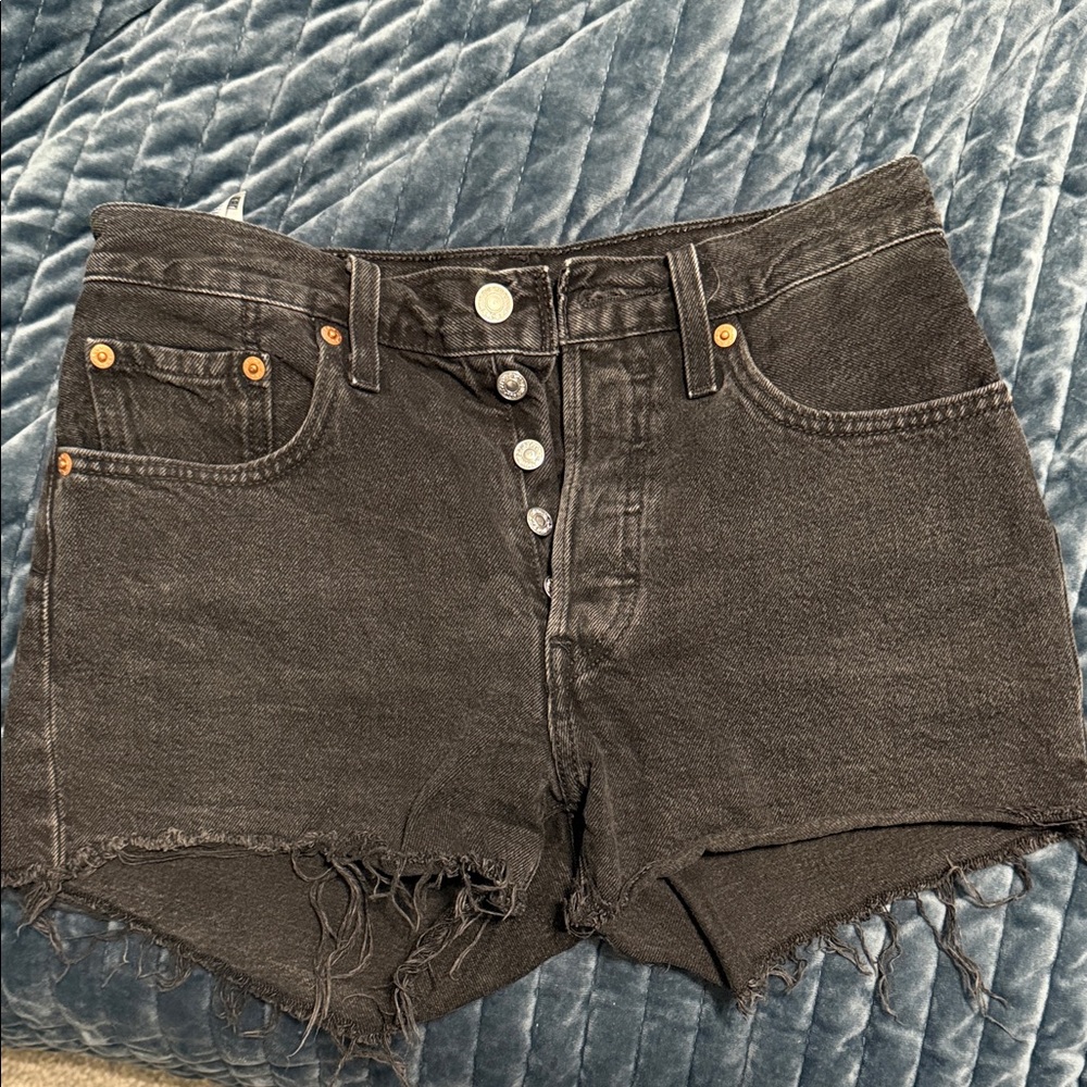 Levi's Charcoal Jean Shorts